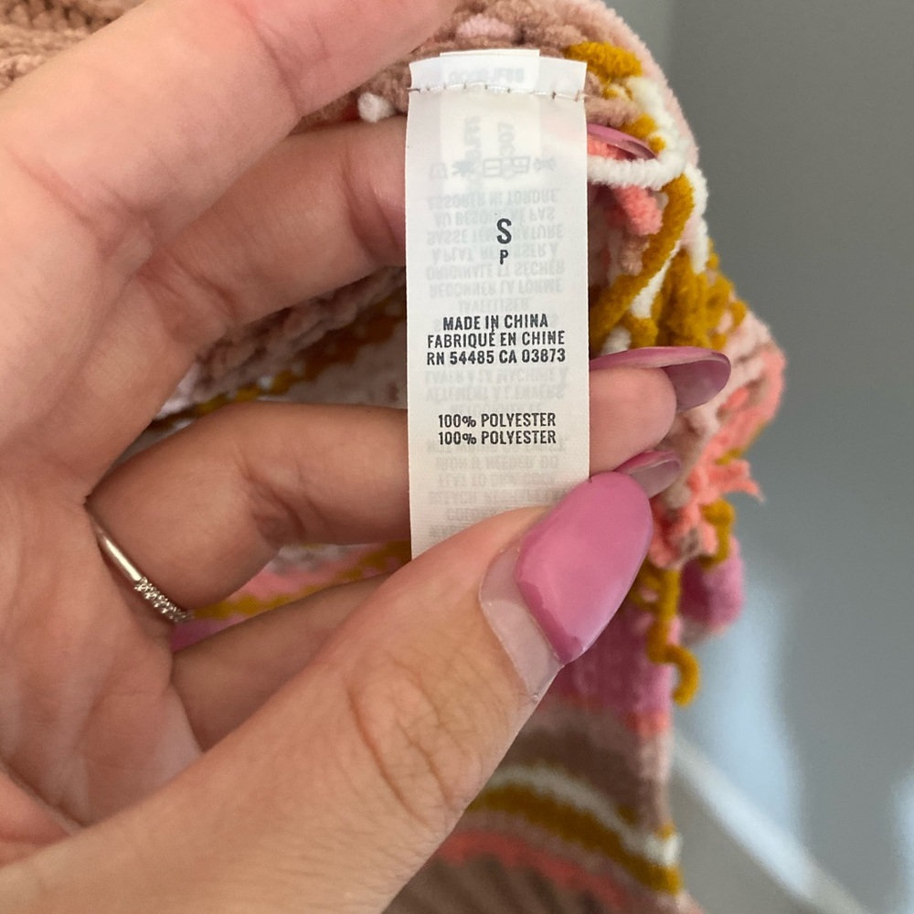 Aerie Striped Chenille Turtleneck Sweater - Picture 7 of 7